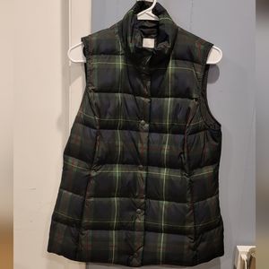 J Jill Down puffer plaid vest